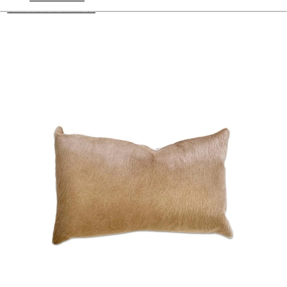 Natural Champagne Cowhide Pillow#72732 (two pieces) - Picture 12 of 12